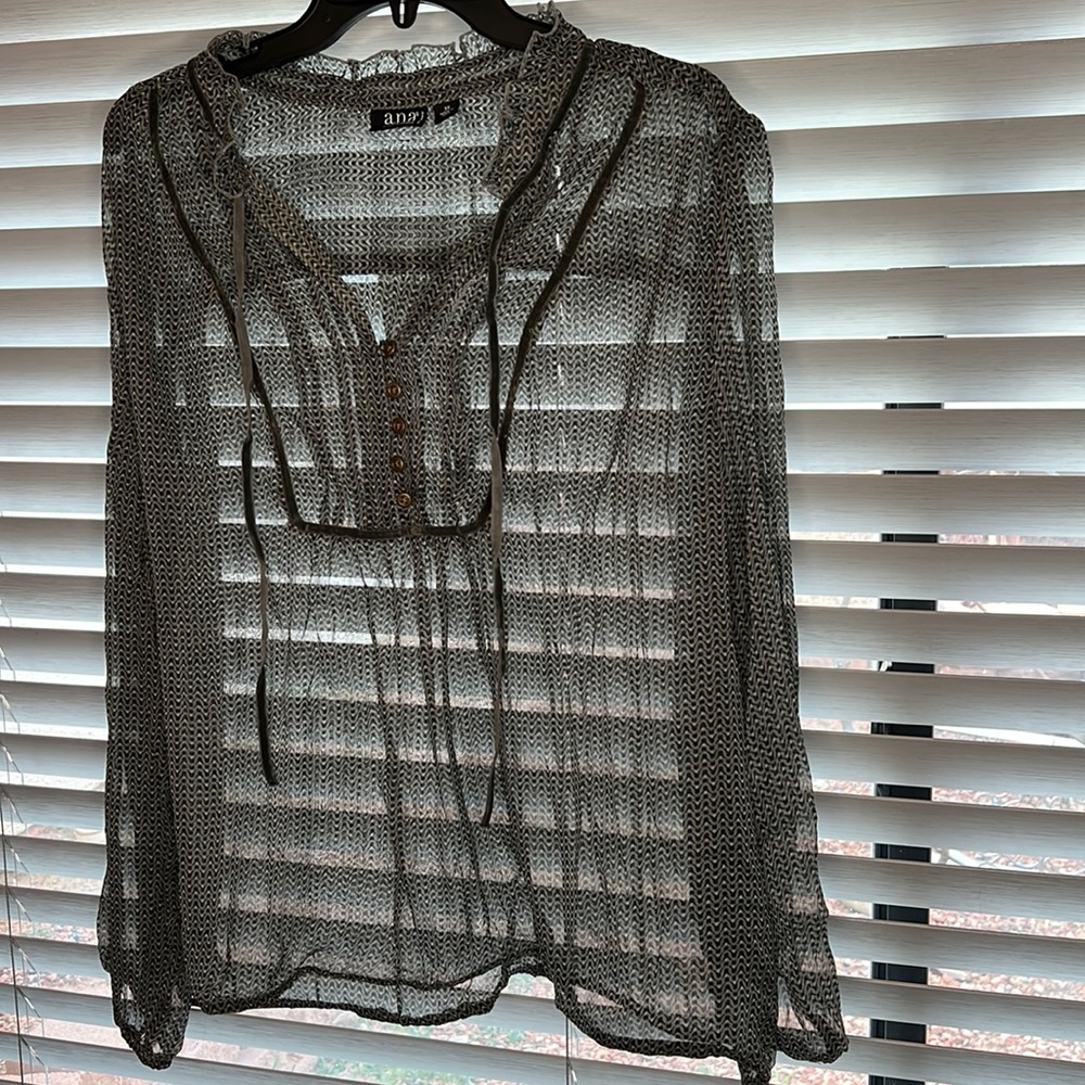 Grey scale loose Blouse